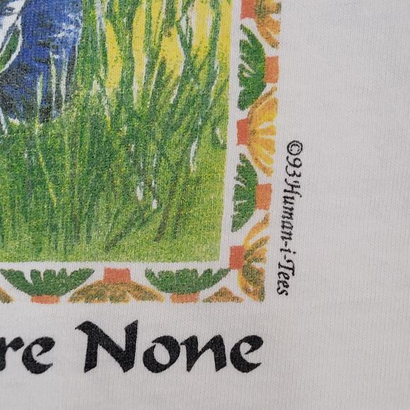 Vintage 90s Safari Elephant Shirt Womens Medium 19x25 Wildlife - Picture 14 of 16